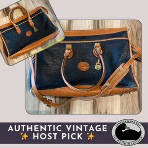 🎥 Vintage ♡ Dooney & Bourke ♡ All Weather Leather Briefcase / Messenger Bag